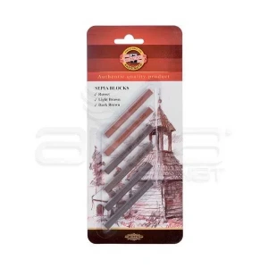 Koh-i-noor Sepia Blocks 6lı Grafit Çubuk Seti 4392