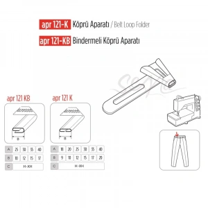 Köprü Aparatı Bindirmeli 42x20mm / APR 121-KB