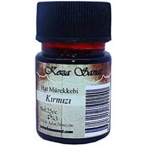 Koza Sanat Hat Mürekkebi 25cc Kırmızı