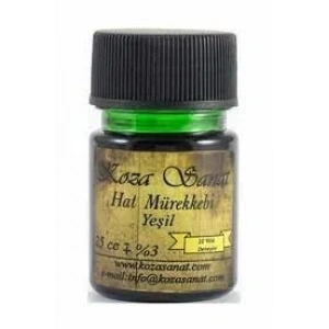 Koza Sanat Hat Mürekkebi 25cc Yeşil