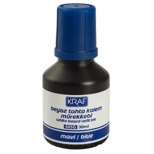 Kraf Beyaz Tahta Kalemi Mürekkebi 30 ml. MAVİ