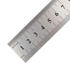 Kraf Çelik Cetvel 50cm İnch Ölçekli