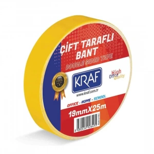 Kraf Çift Taraflı Bant 19mmx25m 2519G