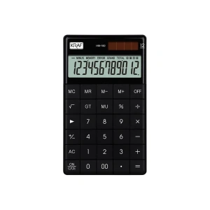 Kraf Hesap Makinesi Masaüstü 12 Hane HM-180 BK Siyah