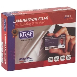 Kraf Laminasyon Filmi 85x115 mm 125 Micron 100lü