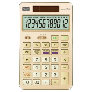 Kraf Masaüstü Hesap Makinesi 12 Hane GOLD