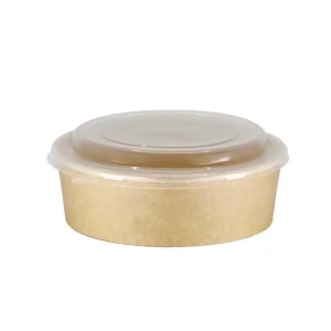 Kraft Salata Kasesi Seti 750 Cc Pet Kapak  - 50 Adet