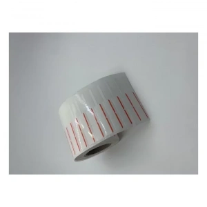 Kuyumcu Etiketi Renkli Çizgili (ithal)10 X 72 1250 Sarım Kırmızı