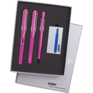 LAMY SAFARI 3LU KALEM SETI DRV SEFFAF K PEMBE