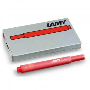 Lamy T10 Dolma Kalem Kartuşu 5li Kutu KIRMIZI