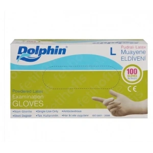 Lateks Muayene Eldiveni Pudralı ( L ) 100 Adet