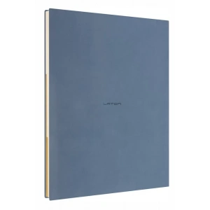 LATON JAETTU B5 SEPRA NOT DEFTERİ TERMO DERİ YUMUŞAK KAPAK DEFTER 18x23cm 192 YAPRAK MAVİ