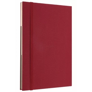 LATON KOLME A5 NOT VE TASARIM DEFTERİ KUMAŞ SERT KAPAK DEFTER 14x21cm 192 YAPRAK BORDO