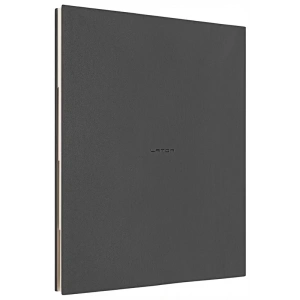 Laton Koppi B5 Tarihsiz Planlayıcı Toplantı Organizatörü Termo Deri Yumuşak Kapak Defter 18x23cm 128 Yaprak Koyu Gri