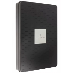 LATON SEİLU A5 PREMİUM TERMO DERİ YUMUŞAK KAPAK LÜKS DEFTER METAL KUTU SETİ ÇİZGİLİ 14.6x20.8cm 128 YAPRAK SİYAH