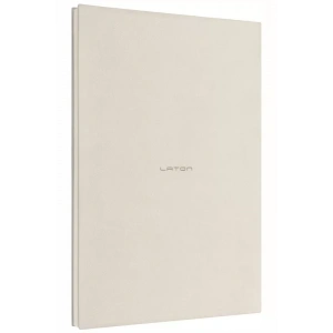 Laton Unelma A5 Tarihsiz Planlayıcı Premium Termo Deri Yumuşak Kapak Defter 14x21cm 160 Yaprak Açık Gri