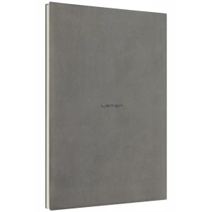 Laton Unelma A5 Tarihsiz Planlayıcı Premium Termo Deri Yumuşak Kapak Defter 14x21cm 160 Yaprak Koyu Gri