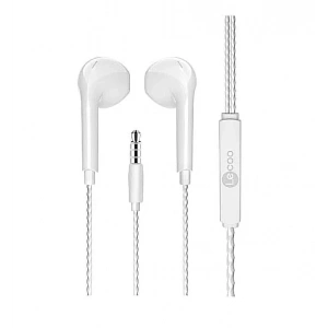 Lecoo Eh104w Kablolu Kulak İçi Mikforonlu Kulaklık 3.5mm Jack Beyaz