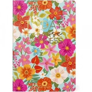 LEGAMİ A5NOT0059 OKUL DEFTERİ A5 ÇİZGİLİ FLOWERS