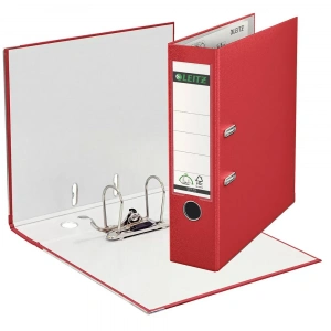 Leitz 1010 Kırmızı Geniş Plastik Klasör