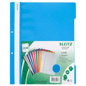 Leitz 4189 Mavi Plastik Telli Dosya (50 Li Paket)