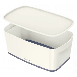 Leitz 5229 MyBox Gri Beyaz Kapaklı Küçük Saklama Kutusu