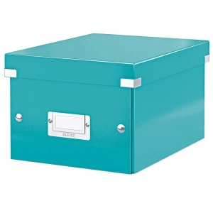 Leitz 6043 WOW Buz Mavisi Küçük Boy Metalik Saklama Kutusu