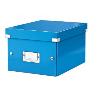 Leitz 6043 Wow Metalik Mavi Küçük Boy Saklama Kutusu