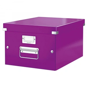 Leitz 6044 WOW Metalik Mor Orta Boy Saklama Kutusu