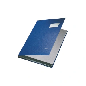 Leitz İmza Dosyası 10 Bölmeli Plastik Mavi