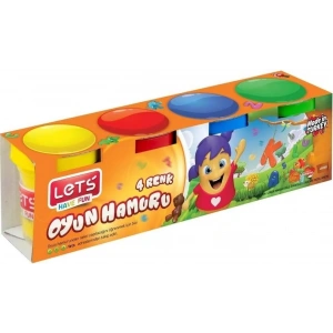 Lets Oyun Hamuru 4 Renk x 460 gr.