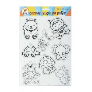 Lino 13wp-02 Desenli Küçülen Kağıt 21x30