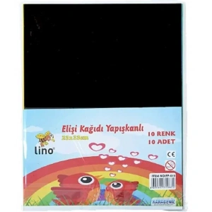 Lino Elişi Kağıdı Yapışkanlı A4 10 Renk (PP-011)
