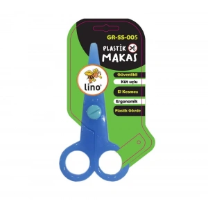 LINO GR-SS-005 PLASTİK ÇOCUK MAKASI MAVİ