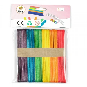 Lıno Rbz-033 Ahşap Çubuk Renkli Dar 11 Cm 50 Li