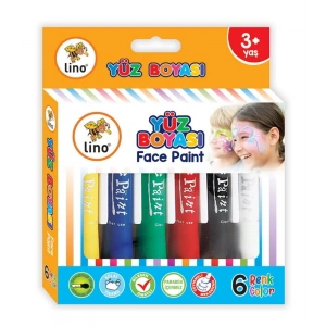 Lino Yıkanabilir Yüz Boyası 6 Renk