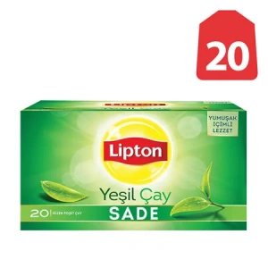 Lipton Yeşil Çay Sade (20 li Paket)