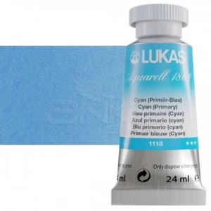 Lukas Aquarell 1862 Artist 24ml Sulu Boya 1118 Cyan Seri 2