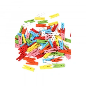 Luna Ahşap Mandal Renkli 25 mm 45li 601650