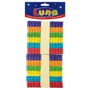 Luna Ahşap Renkli Tırtıklı Çubuklar 100’lü LNA0601642