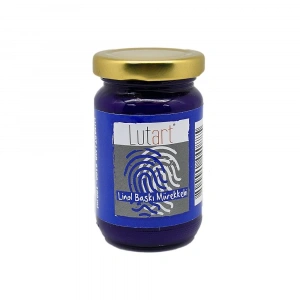 Lutart Linol Baskı Matbaa Mürekkebi 100ml - Mavi
