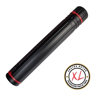 Lutart Proje Tüpü 12,5x77x135cm Siyah