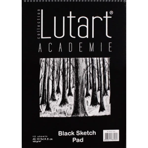 Lutart Siyah Çizim Defteri (A6) 160gr 12 Sayfa