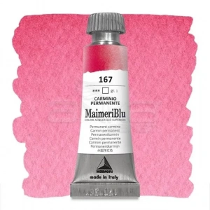 Maimeri Blu Tüp Sulu Boya 12 Ml S1 No:167 Permanent Carmine