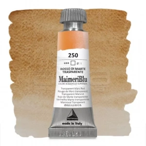Maimeri Blu Tüp Sulu Boya 12 Ml S1 No:250 Transparent Mars Red