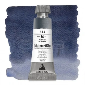 Maimeri Blu Tüp Sulu Boya 12 ml S1 No:514 Paynes Grey
