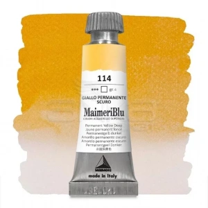 Maimeri Blu Tüp Sulu Boya 12 Ml S4 No:114 Permanent Yellow Deep