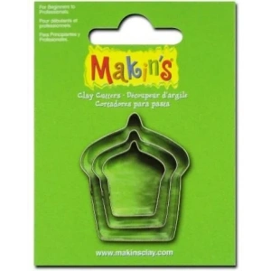 Makins Clay Polimer Kil Kesme Kalıbı 3 Parça Kek