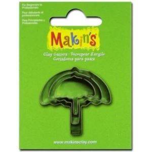Makins Clay Polimer Kil Kesme Kalıbı 3 Parça Şemsiye