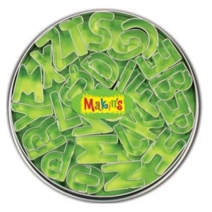 Makins Clay Polimer Kil Kesme Kalıbı Seti Alfabe 26 Harf Deseni